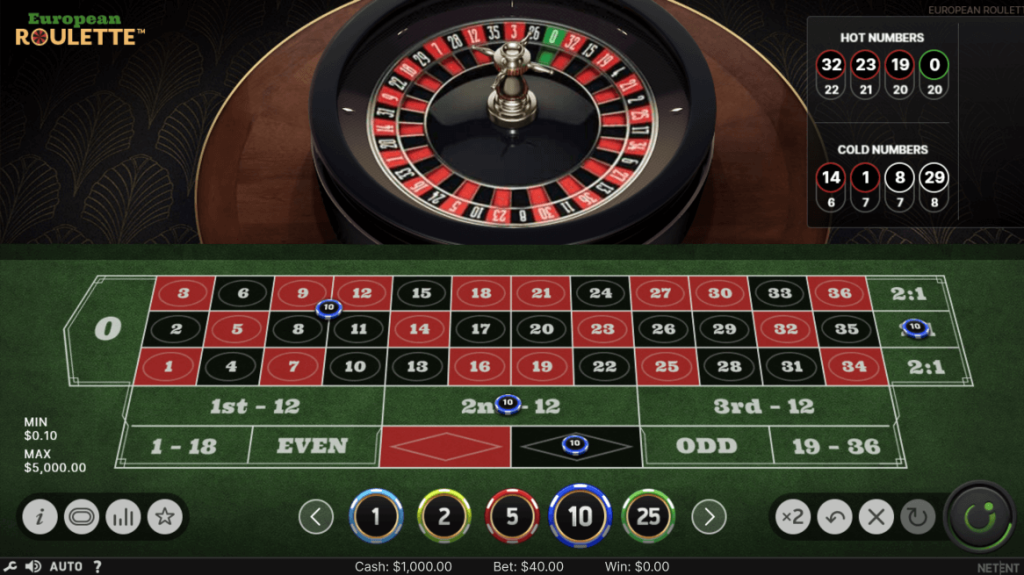 varijante ruleta evropski rulet