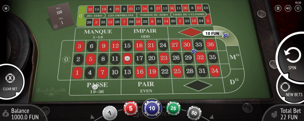 varijante ruleta francuski rulet