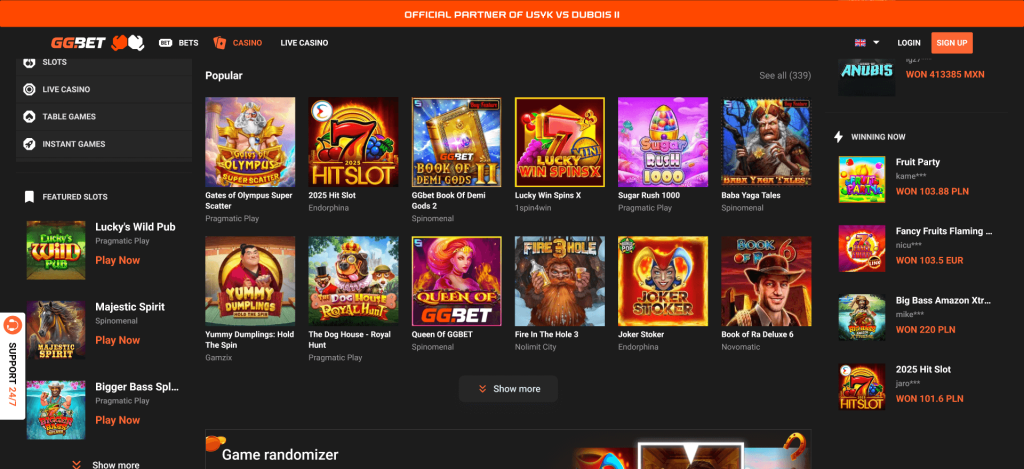 ggbet casino recenzija igre