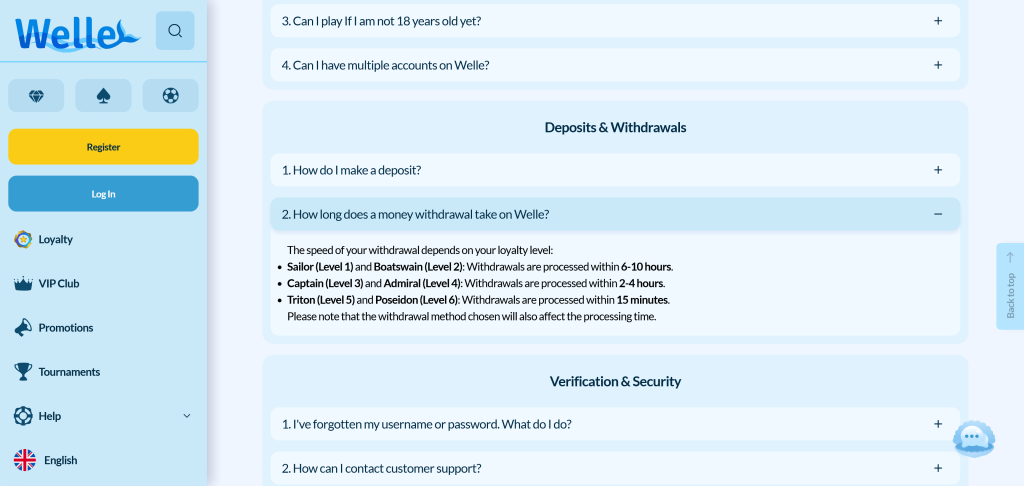 Kazina sa najbržim isplatama wellecasino